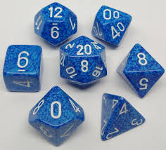 Water Speckled 7 Dice Set - CHX25306